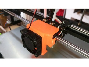fan duct flying bear p905x dual extruder 3d printer accessories 3d print model - Mito3D