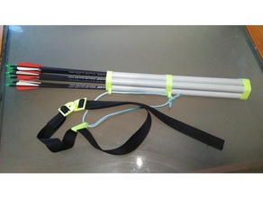 25mm pvc pipe quiver sport & outdoors archery arrow bow 3d print model - Mito3D