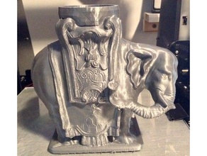 elephant tea light holder sculptures 3d print model - Mito3D