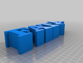 la mia su misura variabile word scultura1 sculture 3d print model - Mito3D