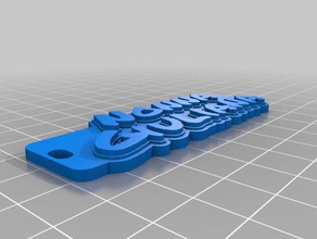 giuliana llaveros personalizado 3d print model - Mito3D