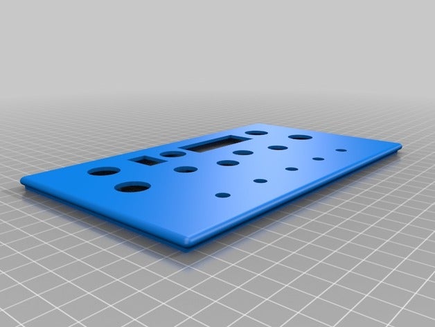 button box face plate plastic 3d printing 3D print model - Mito3D
