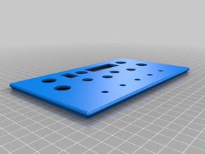 button box Frontplatte Kunststoff-box 3d-drucken 3d print model - Mito3D