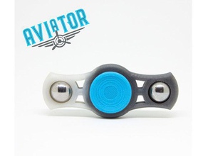 aviator dual bar fidget spinner toys & games toy 3d print model - Mito3D