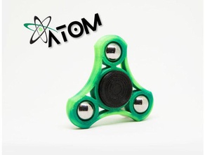 l'atome de tri la barre fidget spinner jouets & jeux jouet 3d print model - Mito3D
