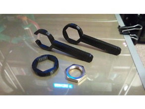 auto level nut wrenches 3d printer accessories anet a8 upgrade e3d v6 3d print model - Mito3D