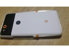 pixel 2 bumper case - two parts smaller build plates mobile phone makerz 3d print model - Mito3D