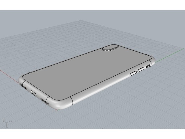 iphone x replica mobile phone 3D print model - Mito3D