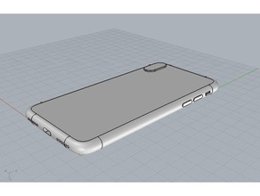 iphone x replica mobile phone 3d print model - Mito3D
