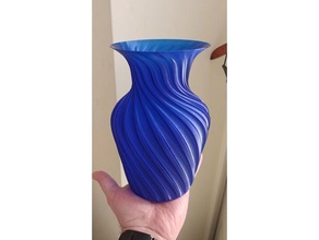 decorative vase sculptures flower vases spiral mode 3d print model - Mito3D