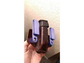 iwb holster clip parts belt diy kydex replacement waistband 3d print model - Mito3D