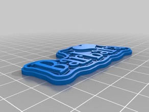 barbara di natale tag su misura 3d print model - Mito3D
