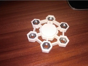 fidget spiner 6000 rolamento m8 porca A impressão 3d giratório 3d print model - Mito3D