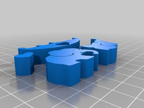 elefanten wippe 3d printing decoration kinder puzzle spielzeug 3d print model - Mito3D