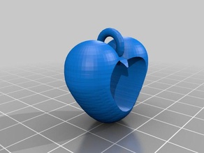 coeur de porte-cl corazón llavero accesorios 3d print model - Mito3D