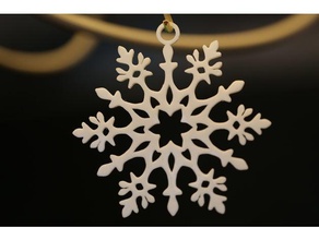 floco de neve decoração cristmas a 3d print model - Mito3D