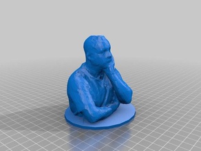 thinking stranger sculptures 3d scan human man sculpture 3d print model - Mito3D