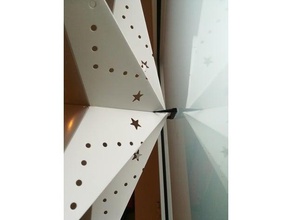 sternhalter - spacer christmas decoration decor holder star window 3d print model - Mito3D