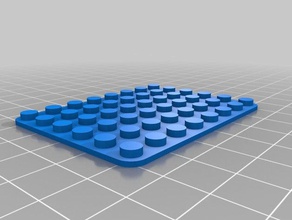 lego platte 6x6 juguetes de construcción personalizado 3d print model - Mito3D