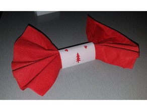 christmas napkin holder porte serviette pour noel kitchen & dining 3d print model - Mito3D