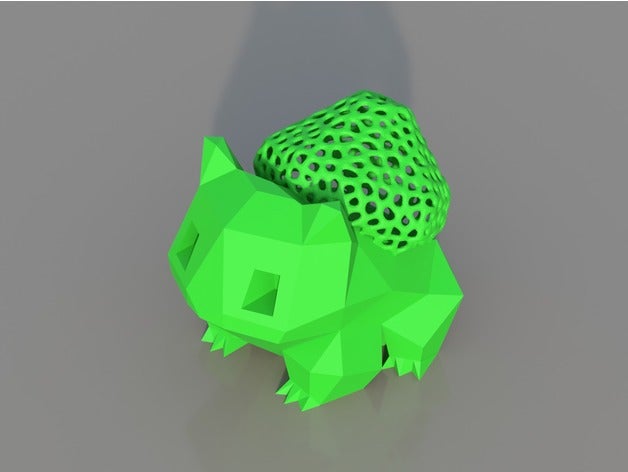 low poly voronoi hybrid bulbasaur art 3d animal amazingdesign animals attack charmander cool creative figure holed lowpoly pikachu poke pokeball pokemon figures go render squirtle toy 3D print model - Mito3D