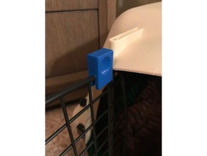 kennel door clip pets 3d print model - Mito3D