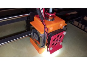 e3d v6 mount fanduct 3d printer extruders fan duct hotend cooling 3d print model - Mito3D