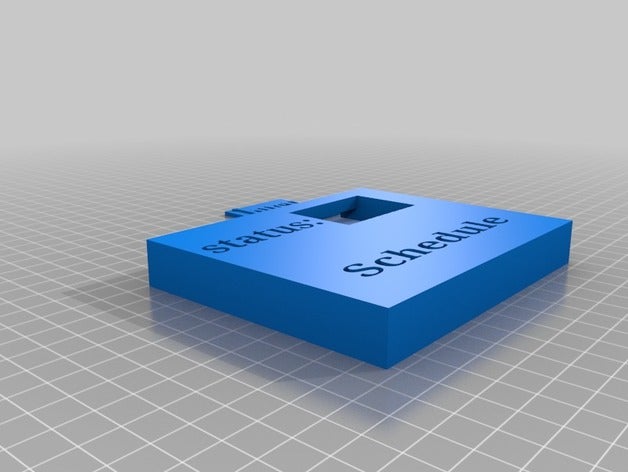 schedule signs & logos 3D print model - Mito3D