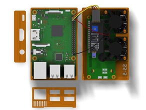 raspberry pi model 3 b dava 1602 görüntüler 3d baskı 3d print model - Mito3D