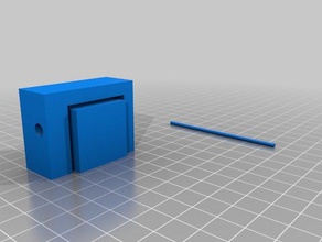 lockable door 3d printing lock simple 3d print model - Mito3D