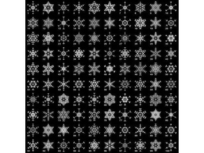 random fractal snowflake blockscad math art blockscadsnowflake recursive 3d print model - Mito3D