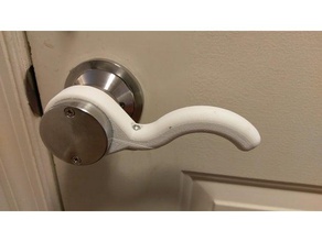 sturdy door knob lever customizable household accessibility adapter customizable door doorknob door handle door knob ergonomic handle lever parametric