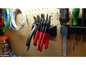 pliers holder tools storage workbench work bench accessory 3d print model - Mito3D