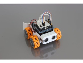 pelle dlc smars la robotique arduino lutte contre modulaire le module framboise robot smart sumo sumobot 3d print model - Mito3D