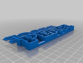 meine angepasste text-box Deckel Frieden Container kundengebundene 3d print model - Mito3D