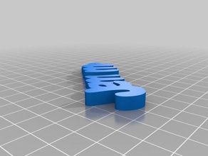 jemma keyring keychains customized 3d print model - Mito3D