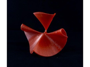 geisha -- singular algebraic surface math art geometry bertini real herwig hauser ofloveandhate unbounded 3d print model - Mito3D