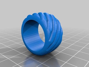 anillo elicoidale anelli patr n modello anello 3d print model - Mito3D