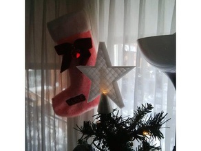 christmas tree star decor ornament 3d print model - Mito3D