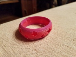 star bracelet bracelets child fashion children kids kid stars tpu filament 3d print model - Mito3D