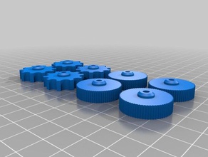 large m3 thumb screws parts 3d print model - Mito3D
