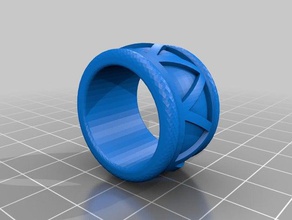 anillo de banda patr n tri ngulos los anillos la patrón triángulo ngulo 3d print model - Mito3D