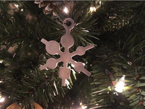 aleatório resumo do floco de neve gerador decoração blockscadsnowflake natal enfeite a férias ornamento flocos árvore inverno 3d print model - Mito3D