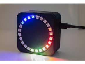 led rgb analógico reloj los gadgets arduino el neopixel ws2812 3d print model - Mito3D