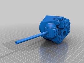 lego tank turret kv5 3d print model - Mito3D