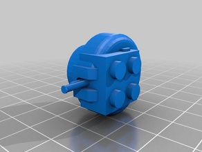 lego tank kv5 mg turret 3d print model - Mito3D