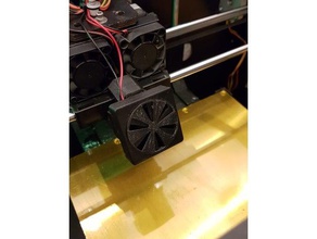 adjustable cooling fan grill cover air flow limiter ctc 3d printer parts 40mm duct 3d print model - Mito3D