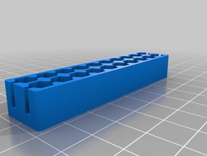 2x10 bit hex titular portaherramientas y cajas personalizado 3d print model - Mito3D