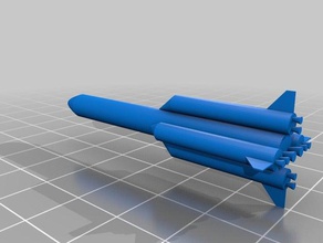 uzun Mart 5 roket 3d yazıcılar 3d print model - Mito3D