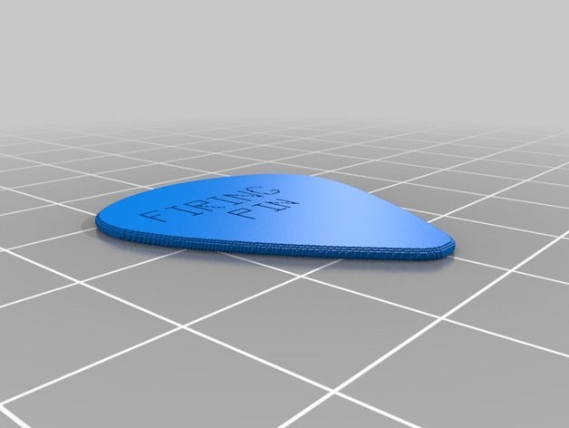 firing pin guitar pic music 3d slash 3D print model - Mito3D